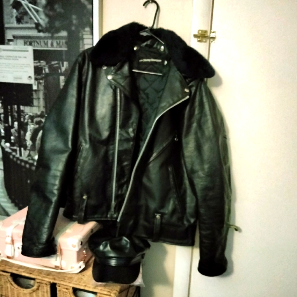 Vintage 1977 AMF Harley Davidson  Leather Jacket Size 44